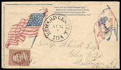 Down with the traitors' Serpent Flag! Blue four-line verse on ...