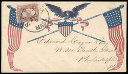 Eagle, Shield & Flags. Design on cover to Edward Cogan in ...