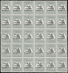 North West Pacific Islands, 1915-16, Kangaroo and Map, 2d Gray. 1st ...