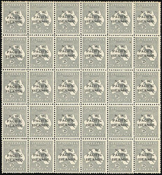 North West Pacific Islands, 1915-16, Kangaroo and Map, 2d Gray. 1st ...