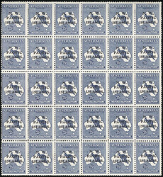 North West Pacific Islands, 1915-16, Kangaroo and Map, 2½d Indigo. ...