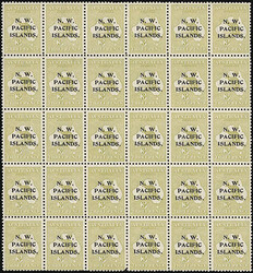 North West Pacific Islands, 1915-16, Kangaroo and Map, 3d Yellow ...