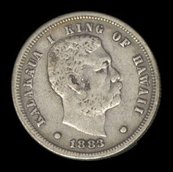 Hawaii, 1883, 10¢ - Dime. Very Fine and attractive. Estimate; $75 - ...