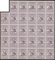 North West Pacific Islands, 1915-16, Kangaroo and Map, 9d Violet. 1st ...