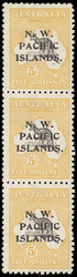 North West Pacific Islands, 1915-16, ½-5s Watermark Large Crown with ...