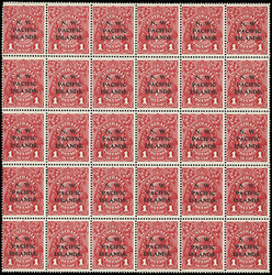 North West Pacific Islands, 1915-16, King George V, 1d Carmine Red. ...