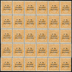 North West Pacific Islands, 1915-16, King George V, 4p Orange. Second ...