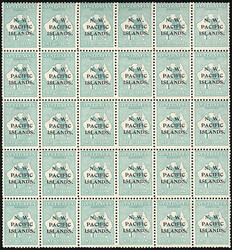 North West Pacific Islands, 1915-16, Kangaroo and Map, 1s Emerald. ...