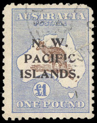 North West Pacific Islands, 19115-16, Kangaroo and Map, £1 Chocolate ...