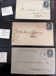 Early USA Covers, Most in the 1850s-1860s. Total of 120+ in binder. ...