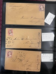Early USA Covers, Most in the 1850s-1860s. Total of 120+ in binder. ...