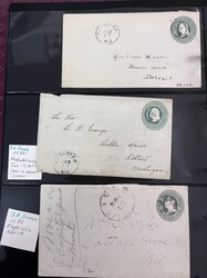 About 75 early US covers in 1870s-1880s period. On 1c, 2c, and 3c ...
