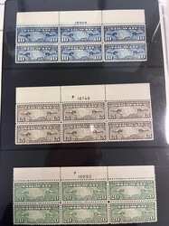 Airmail Stock, 1918-1937. A valuable holding of singles, blocks and a ...