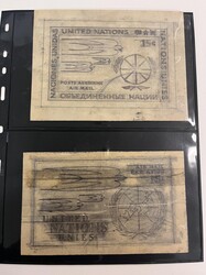 United Nations, Air Post 15c Artists Sketches, 1951. Group of four ...