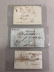 Belgium, stampless covers, 1782-1860. Selection of twenty nine covers ...