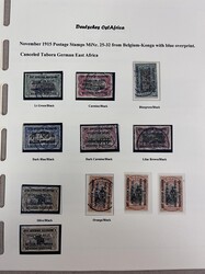 Belgian Occupation of German East Africa, Mint and Used Collection on ...