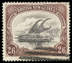 Papua, 1905, "British New Guinea", 2s6d Black & Brown, Sperati ...