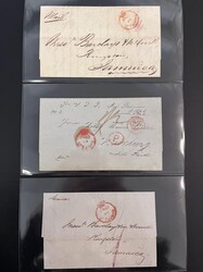 Danish West Indies, Crowned Circle covers, 1856-1862. "Paid at St, ...