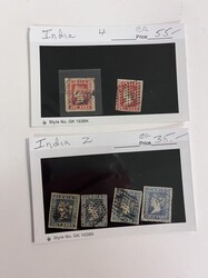 India, Dealers Stock, 1850-1950. Many hundreds of stamps on dealer ...