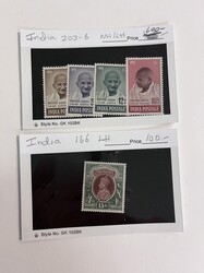 India, Dealers Stock, 1850-1950. Many hundreds of stamps on dealer ...