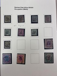 Mafia Island, Small Mint and Used Collection. 20 items mounted on ...