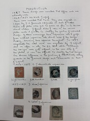 Mauritius, Oldtime Mint and Used Collection. On quadrille pages, used ...