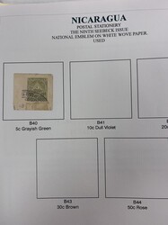 Nicaragua, Postal Stationery Exhibit Collection, 1895-1908. A very ...