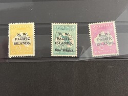North West Pacific Islands, Stock, 1915-1923. Several hundred mint ...