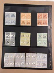 North West Pacific Islands, Kangaroo and KGV issue blocks of 4, ...