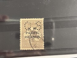 North West Pacific Islands, OS Perfin group. 13 pieces in all, both ...