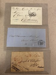 Cuba (Spanish) Cuba Stampless Covers Accumulation, 1847-1855. ...