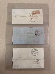 Cuba (Spanish) Cuba Stampless Covers Accumulation, 1847-1855. ...
