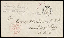 Liberia, Monrovia, Liberia, 23rd Jany, 1878. Bold strike of circular ...