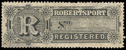 Liberia, Registry, 1893 (10¢) Black Robertsport. O.g., strong color, ...