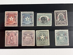 Liberia, 1892, 1¢-32¢ Officials, Additional "O.S." Overprints. The ...