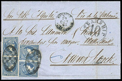 Puerto Rico, Cuba, 1856, Isabella II ½p blue used from Morovis, ...