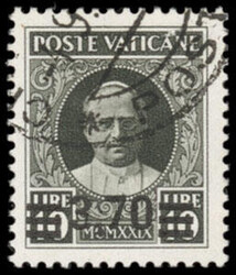 Vatican, 1934, 40c-3.70L Provisional Surcharges complete. Light ...