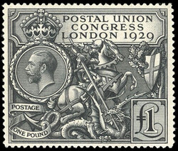 Great Britain, 1929, £1 P.U.C. O.g., very lightly hinged, wide ...