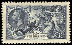 Great Britain, 1934, King George V re-engraved "Seahorses", 2s6d-10s ...