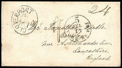 (Kentucky) Cloverport, Ky. Bold and complete oval with manuscript ...