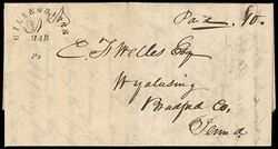 (Pennsylvania) Wilkes Barre, Pa., Mar 31st. Rimless arched date stamp ...