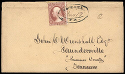 (Pennsylvania) Woodville, Pa. Fancy Oval. Bold and complete 34x20 mm ...