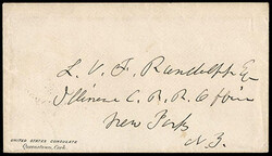 United States Despatch Agent, B.F. Stevens, London, Au 4, 1866. Clear ...