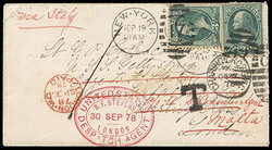 United States Despatch Agent, B.F. Stevens, London, 30 Sep 78. Clear ...