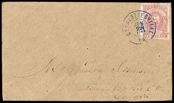 Confederacy, 1862, 10¢ rose. Margins mostly large to just shaving ...