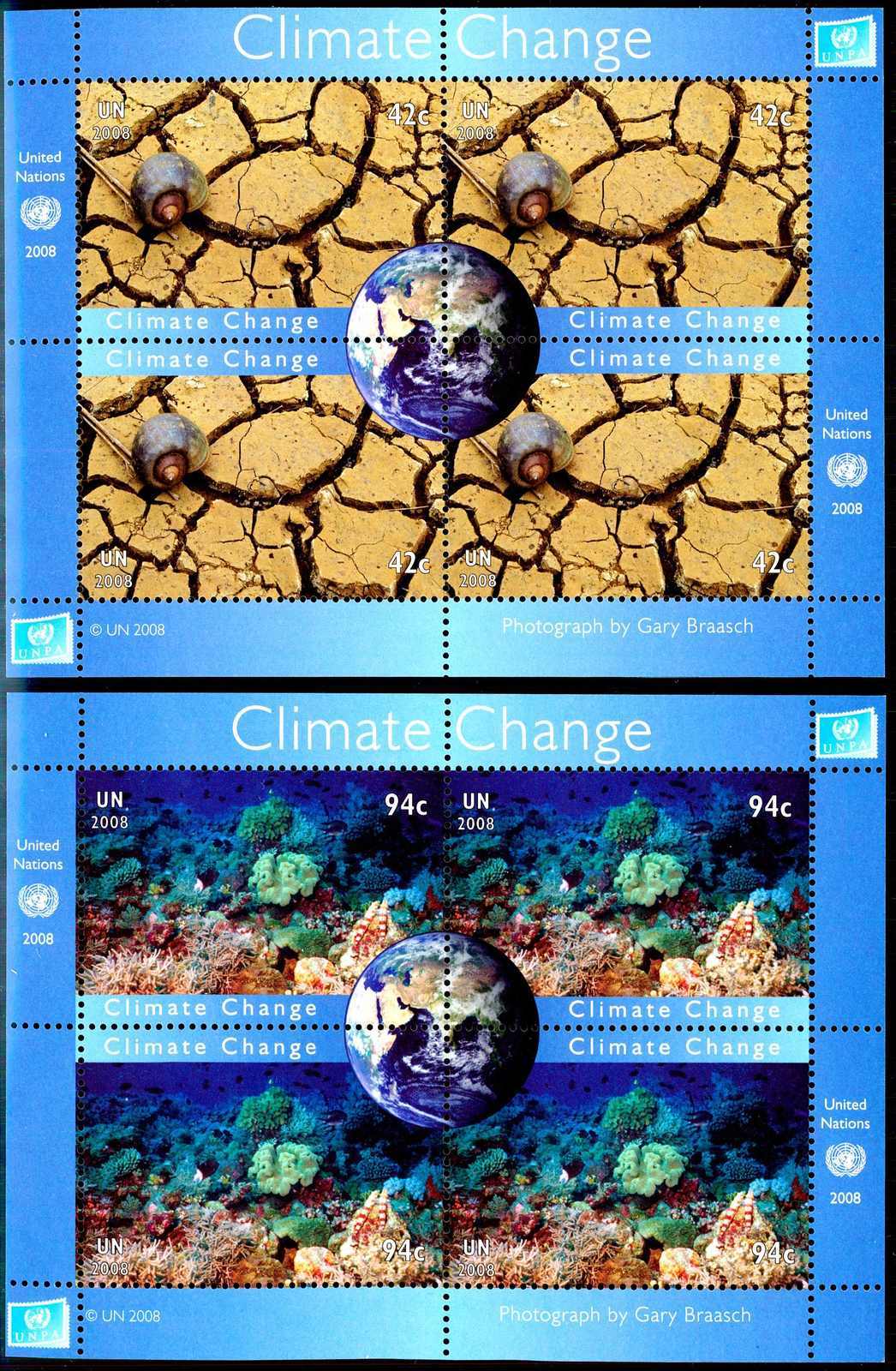 2008, Korallen/Schnecken-Blockpaar, Coral, Snail, Erhaltung siehe ...