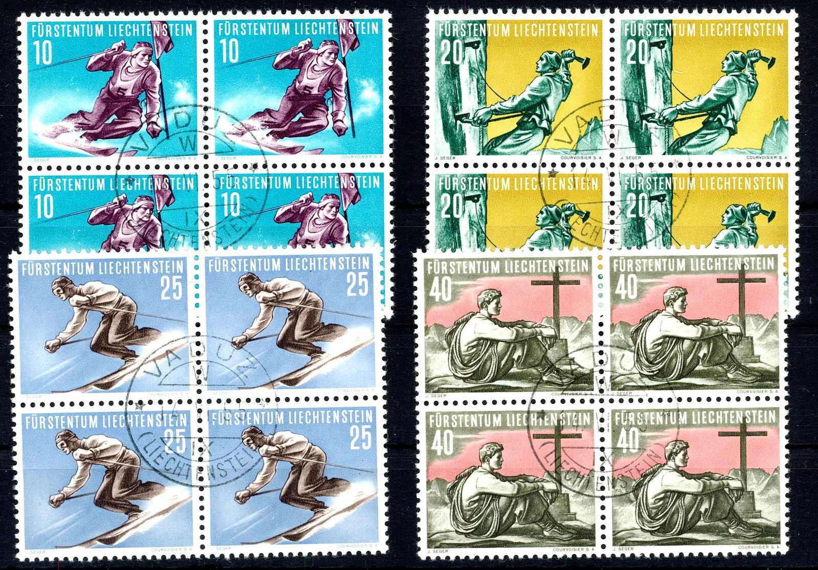 Viererblock-Satz Sport II. 1955, siehe Abbildung.