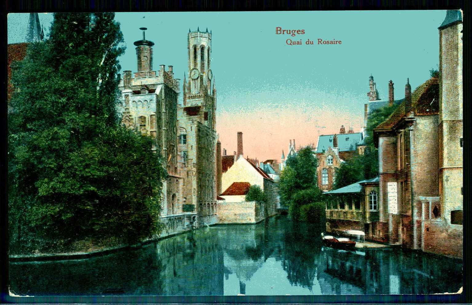 Bruges, Farb-AK als Festpostkarte vom 30.4.15 als deutsche ...