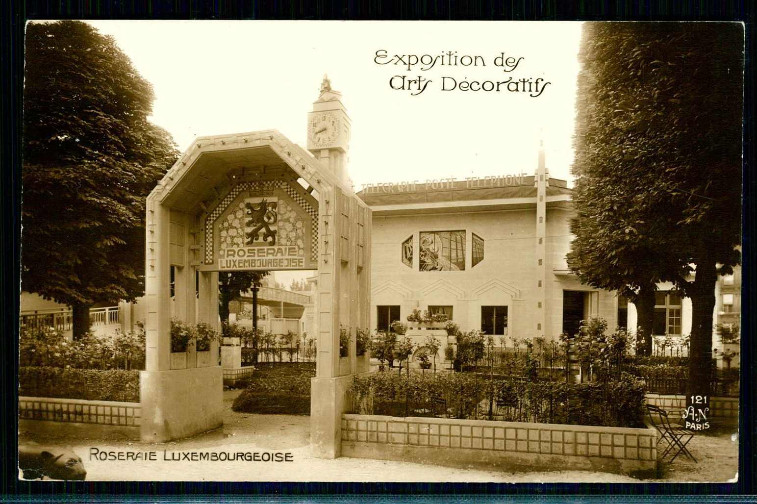 s/w.-Fotokarte zur Exkursion des arts Decoratifs ca. 1930, seltene ...