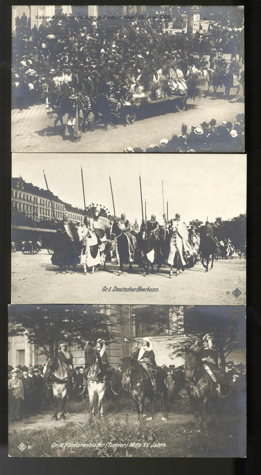 Kaiser-Jubiläums Huldigungs-Festzug Wien für Franz Joseph Juni 1908 ...